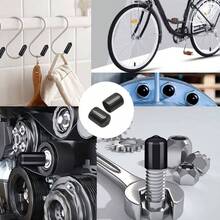 40pcs Rubber End Caps - 4 Sizes 18 14 38 12 Inch Black Vinyl Round Rubber Tip Caps Bolts Screws - 3mm,6mm,9mm,12mm - View 4