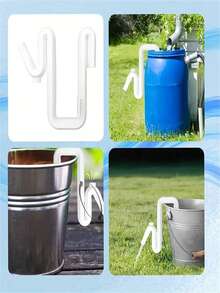 1pc Rainwater Transfer And Overflow Tool Kit - Upgraded Durable Plastic Material, Self-Priming Siphon Hose Set With Anti-Clog Design For Easy Automatic Drainage And Filling System - Emergency Flood Prevention, Fish Tanks, Pools, No Power Required