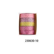 5 cuộn băng Washi dùng để làm sổ lưu niệm, viết nhật ký, người lập kế hoạch, trang trí tiệc, nhãn dán có thể xé được và không dấu vết - Nhiều màu - Xem 21