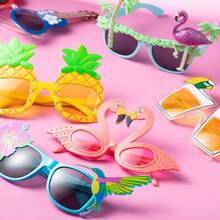 24 Paquete de Luau: 12 Leis Hawaianas y 12 Anteojos de Sol Tropicales, Accesorios para Fiestas y Eventos Temticos - Colorido - Ver 8