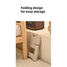 1pc Folding Stool, Lightweight And Durable Plastic, Adjustable Folding Stool, Suitable For Home, Kitchen, Bathroom, Bedroom, Portable Outdoor Travel Fishing Chair, Non- Multifunctional Small Stool, Easy To Store - Multiple Colors Available