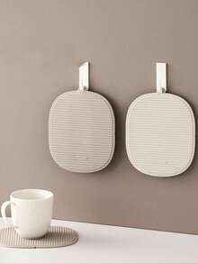 1 Pieza Tapete de mesa multiusos, Salvamanteles de cocina a rayas resistente al calor, Alfombrilla de aislamiento de silicona gruesa resistente al calor, Guantes de horno, Protectores de manos, Salvamanteles