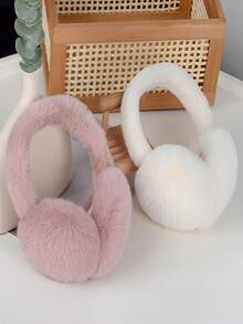 1pc Unisex Foldable Plush Ear Warmers, Cute Earmuffs For Winter, Halloween & Christmas Gift, Ear Covers To Prevent Frostbite, Suitable For Cold Weather, Ear Protection - Multicolor - View 10