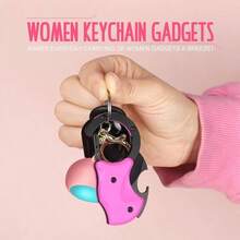 Small Pocket Knife Women Mom Gifts, Pink Keychain Cute Box Cutter, Knife Gadgets Hiking Mothers Day, Everyday Carry Tools, Stocking Stuffers Women Her - Pink - View 8