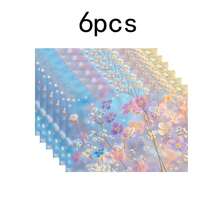 1set/1pc/4pcs/6pcs/100pcs Wildflower Printed Placemats, Heat-Insulating Placemats, Suitable For Home Decoration, Festival Dining, Kitchen And Party Decoration, Party Placemats, Can Be Given As Gifts