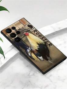 1 carcasă de telefon moale din TPU cu design Rooster Fighter Jet, rezistentă la zgârieturi și șocuri, compatibilă cu Honor, Redmi, seria Galaxy A/S, Pixel 6A/7A/8A, 12T/13T/14T