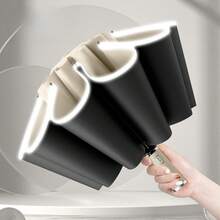 1pc 10-Rib Super Large Umbrella With Reverse Folding, Business Style Casual Lightweight Portable UV Protection Umbrella, Windproof Waterproof Multi-Function Rain Umbrella, Available In Multiple Colors For Men And Women