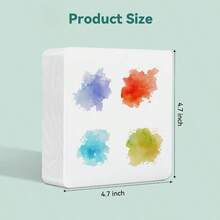60 Sheets Mini Watercolor Sketchbook 4.7 X 5.1 Inch 300gsm 140lb Travel Size Portable Tearable Square Painting Notebook Square Watercolor Sketch Book Art Paper Sketchbook