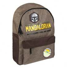 CERDÁ LIFE'S LITTLE MOMENTS - Ba lô Polyester dành cho nữ The Mandalorian - Giấy phép chính thức của Disney, Màu xanh lá cây (ARTESANIA CERDÁ S.L. 2100003718) - màu nâu - Xem 1