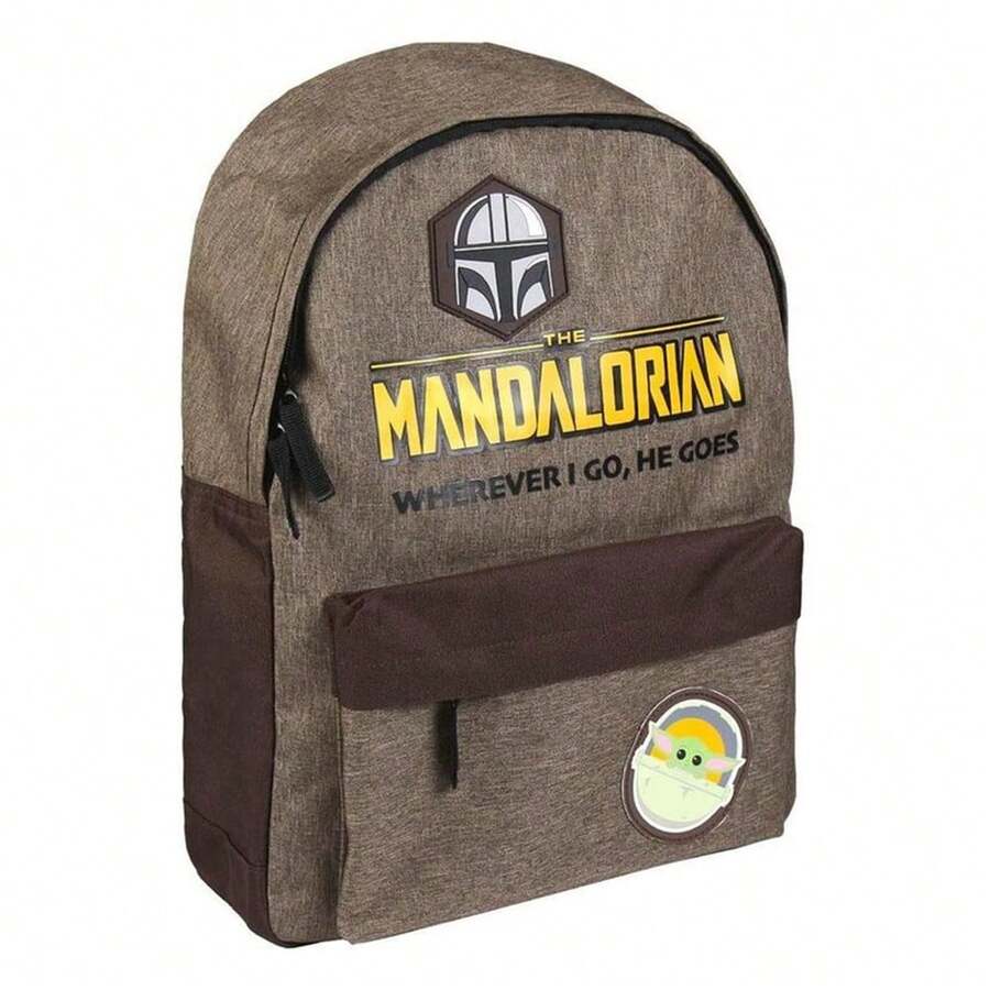 CERDÁ LIFE'S LITTLE MOMENTS - Ba lô Polyester dành cho nữ The Mandalorian - Giấy phép chính thức của Disney, Màu xanh lá cây (ARTESANIA CERDÁ S.L. 2100003718) - màu nâu - Xem 1