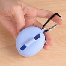 DO AS YOU WISH 可爱的硅胶保护壳适用于华为 FreeClip 蓝牙耳机，柔软硅胶材质，带金属挂钩，握感舒适，防丢失 - 白色 - 查看 10