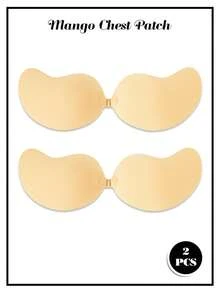1/2pcs Women Mango Shaped Thin Invisible Seamless Adhesive Bra Lift Enhancer, Suitable For Wedding Photography And Other Occasions - Multicolor - View 15