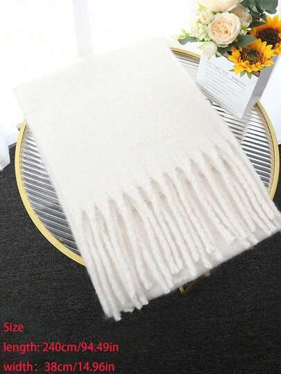 2-In-1 Alpaca Wool Scarf For Women, Winter 2025 New Warm Gift Set For Girlfriend, Best Friend