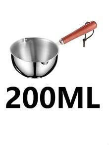 وعاء خشبي المقبض مع ملعقة، مناسب لمستلزمات صناعة الشموع الأخرى، والأدوات المنزلية، ومواد قولبة الشمع لصناعة الشموع والصابون DIY، وعاء إذابة الشمع لصناعة الشموع، وصناعة المجوهرات (باستثناء الملاعق)