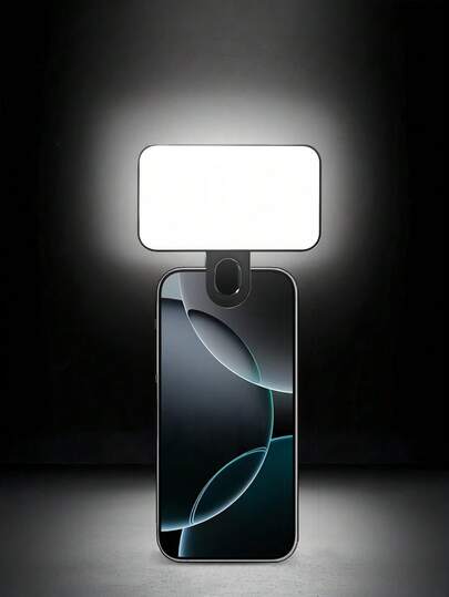 1 pièce Anneau lumineux de selfie LED portable, Lumière de remplissage LED pour selfie, Lumière de selfie portable, Lumière de remplissage à pince, Lampe de selfie pour téléphone, Lumière de miroir avec chargement USB, Éclairage portable, Halo lumineux pour la beauté des photos, Lumière de clip en direct pour selfie, Convient pour le camping, la décoration de la pièce, la diffusion en direct, l'éclairage pour les vidéoconférences, la photographie et la vidéo, un cadeau charmant, la coupe des ongles, l'extension de cils, le tatouage et les soins de la peau, Lumière de remplissage de beauté de bureau 250mAH