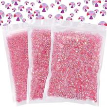 25000Pcs Light Pink AB Rhinestones For Bedazzling Kit, 3-5mm Resin Flatback Rhinestones Bulk Bedazzle Gems Diamonds For Crafts DIY Shoes, Clothing{"Color_name":"LightPinkAB"} - 淺粉紅色AB - 查看 1