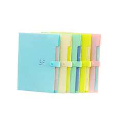 A4 Stylish Smiling Face Student Document Organizer Accordion File Folder - Black - View 5