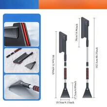 ANGKQNI Antenna Style Car Snow Shovel - Detachable Multi-Functional Tool With Ice Scraper, Ergonomic Handle, And Durable ABS Material For Efficient Snow Removal, Suitable For Winter Car Maintenance, Car Snow Shovel, Vehicle Snow Removal, Fashionable Design, Sturdy Structure, Snow Shovel, Car Product, Car Snow Shovel, Snow Removal, Winter Car Accessories, Ice Scraper For Car/Window, Car Snow Brush, Car Ice Scraper - Multicolor - View 3