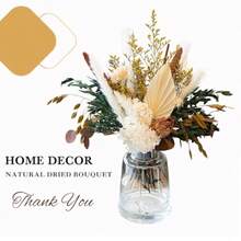 Natural Dried Flower Bouquet Pampas Grass Decor Fall Flower Arrangements With Eucalyptus Palm Preserved Plants Rustic Western Floral For Table Centerpiece Bohemia Home Wedding Decoration - 豐富多彩的 - 查看 7