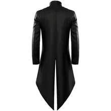 COS Retro-Ancient Costume For Men, Retro Punk Mid-Length Coat For Men, Fancy Dress Outfit, Performance Costume