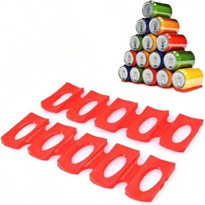 Bottle Rack Wine Fridge Beer Holder Mat Silicone Kitchen Stacking Organizer Can