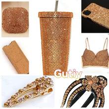 21000Pcs Golden Rhinestones For Bedazzling Kit, Mix Sizes Jelly Bedazzling Resin Gems, Golden Gems Bedazzling For Crafting, Flatback Resin Rhinestones For Craft DIY Face Makeup{"Color_name":"S5"} - S5 - 查看 6