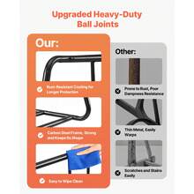 Bike Rack, Fits Tire Width 3 Inch/76.2 Mm, Carbon Steel Double-Sided Grid Bike Rack Stand, Freestanding Bicycle Storage Holder For Curbside, Garage, Indoor, Outdoor Parking, 6-Bicycle Capacity - 1 Car 1 Piece 6 Vertical Frame - View 5