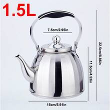 1pc Stainless Steel Filter Teapot, Large Capacity Household And Commercial, Modern Teapot, Modern Cookware, Rust Proof Teapot, Filter Teapot, For Outdoor Use In Restaurants - Multicolor - View 15