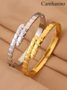 Camhanno 1 pieza Brazalete de acero inoxidable con diseño de escorpión, exquisito y de moda, estilo retro moderno, adecuado para fiestas y reuniones, es un excelente regalo para realzar su elegante temperamento