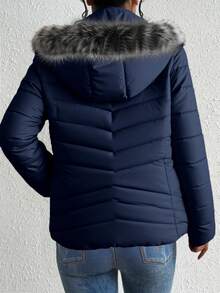 Big City Women Jackets - Navy Blue - View 2