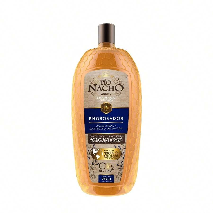 Tio Nacho Shampoo Anti-caída Engrosador - 950 ml, Fortalece Cabello, Aumenta Volumen, Empaque Reciclado, Fragancia de Aloe para Adultos - Multicolor - Ver 1