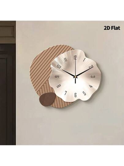 2D Flat 1pc Moderne Minimalist Home ation Creativity Wand Clock, Ultra Quiet Quartz Movement, No Ticking Sound, Painting Klok Living Room, Bedroom Office, able Watch, Unique Personalized, Clear Reading Time, In Bedroom, Studio, Ho Study, Kitchen Cafe, Perfect Family Friends view 3