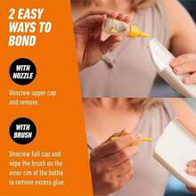 强力胶，带刷头和喷嘴，透明胶，12克/30克。适用于各种项目和维修，用途广泛，快速固化。可用于陶瓷修复，安全可靠。适用于鞋子、塑料、皮革、玻璃、模型、金属、木材、陶瓷、杯子、陶盘等。 - 彩色 - 查看 10