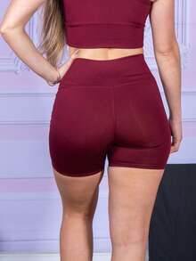 Women Sports Shorts - Burdeos - Ver 4