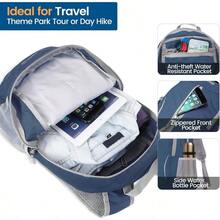 ZOMAKE Ultra Liviana Mochila Plegable Resistente al Agua 25L Mochila para Empacar para Mujeres y Hombres al Aire Libre Gris medio Ideal para Viajes Senderismo y Actividades Al Aire Libre con Diseño Compacto y Ligero para Uso Diario y de Aventura - Azulmarino - Ver 4