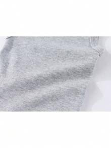 3 Pcs Baby Boy Girl 0-12months Sleeveless Bodysuit Cute Round Neck Cotton Toddler Outfits Four Seasons - Grey - View 6