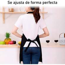 Delantal Mandil De Cocina Chef Trabajo Multiusos Ajustable e Impermeable - 1 - Ver 6
