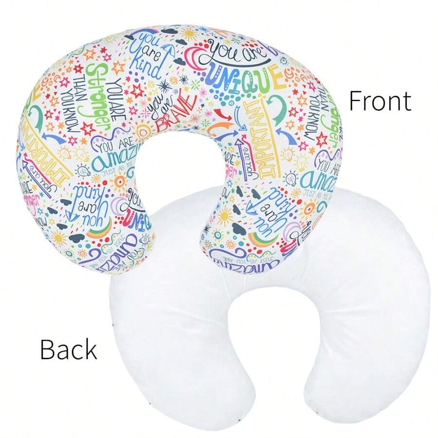 1PC Baby Nursing Pillow Cover Newborn U-Shaped Breastfeeding Pillowcase Cushion Cover Stretchy Replaceable Forest Floral Pillow Cover Slipcover - Multicolor - View 1