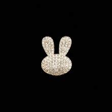 闪闪发光的钻石兔子设计磁性帽夹高尔夫球标记 - 易于使用的高尔夫配件，用于在果岭上定位球，是送给高尔夫球手的礼物