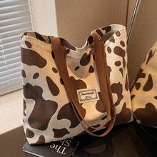 1pc Fashion Student Korean Style One Shoulder Handbag, Large Capacity Commuter Bag, Niche Artistic Tote Bag For Women