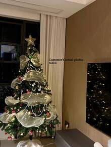 1pc New Artificial Christmas Tree, Christmas Yard Decoration, Waterproof Reusable Christmas Tree, Christmas, Home Christmas Tree, Waterproof Outdoor Yard Garden Christmas Tree, Suitable For Indoor, Outdoor, Mall Decoration - Multicolor - View 8