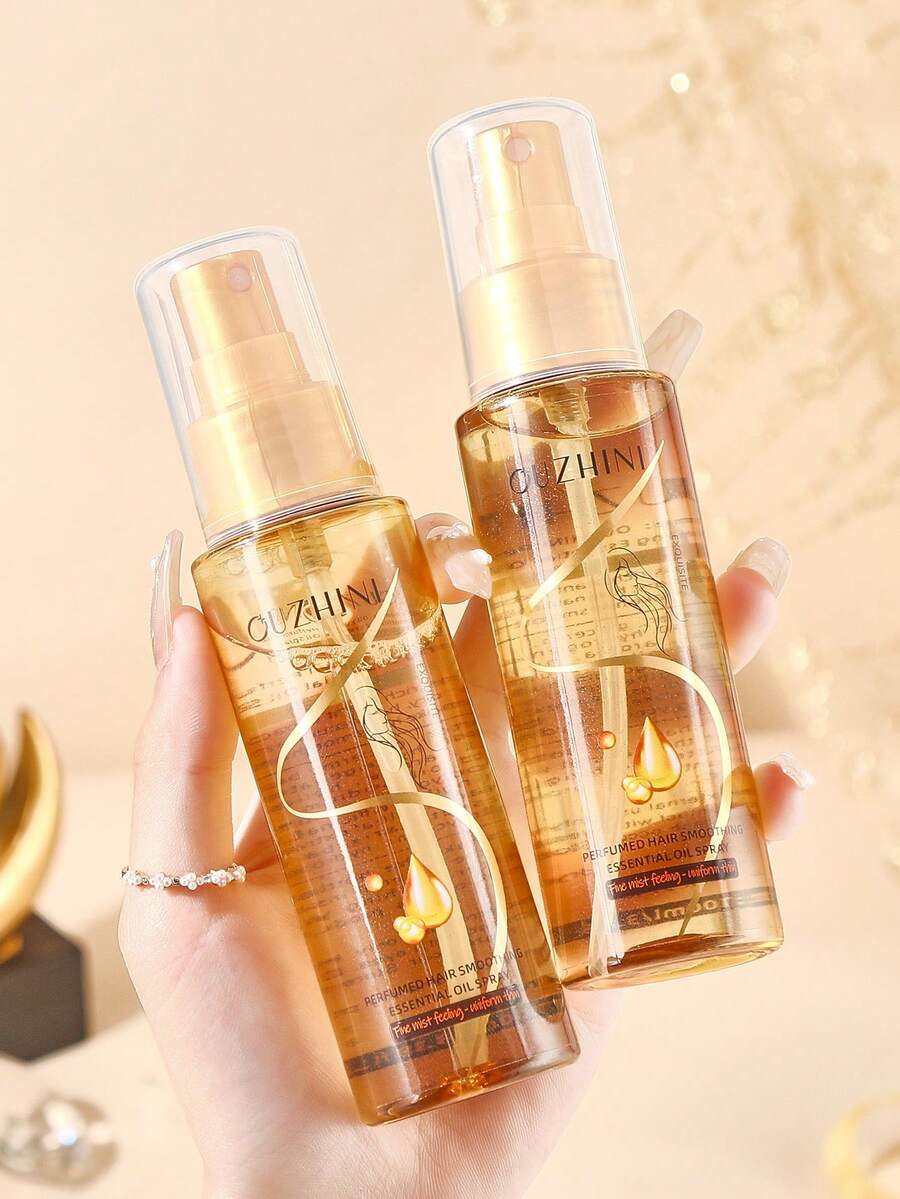 100ml 香氛柔顺护发精油喷雾,轻盈亮泽护发喷雾,顺滑干燥打结的头发,花香护理喷雾 - 彩色 - 查看 1