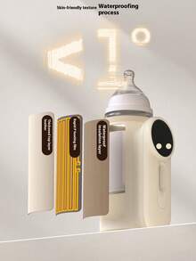 1pc Portable Fast Heating Cup Warmer, Milk Warmer, Suitable For Travel, Leak-Proof Design, Fast Charging, Wireless Operation, Can Be Used While Charging To Keep Milk Bottle Warm. Milk Warmer Pad, Portable Milk Warmer, Suitable For Maintaining Or Heating Water/Milk Above 35°C, Heating Constant Temperature, USB Universal Leather Material Gift, Beige