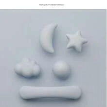 1/2/3 Pieces Of Cartoon Cute Macaron Color Matte Ceramic Solid Wardrobe Drawer Handles (With Free Screws), Drawer Wardrobe Handles, Door Handles, Bedroom Dressing Table Handles With Mirror, Suitable For Various Bedroom Furniture Such As Bedside Tables, Bedroom Wardrobes, Decorative Home Hardware Accessories