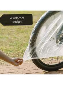 热销通用自行车罩耐用透明罩山地公路车防尘遮阳防尘保护罩电动自行车耐用防护罩防水防晒罩耐用 - 彩色 - 查看 4