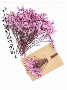 25/55/110/300 件天然干花 - 优雅保鲜，适合家庭、办公室、婚礼、圣诞节、万圣节派对、手工艺品 - ，免维护，适合 14 岁以上（无纸卡） - 淺粉紅水晶草 - 查看 2