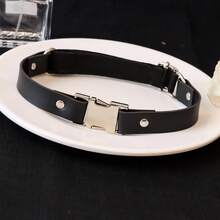 1pc Women Punk Leg Ring Thigh Garter Belt Clothing Accessory Leather Harness Leg Strap Halloween Cosplay Props - Black - View 5