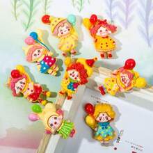 10 pezzi/5 coppie di ciondoli in resina con decorazioni a palloncini carini e assortiti, pendenti per orecchini, decorazioni fai-da-te per scrapbooking e miniature, in varie dimensioni