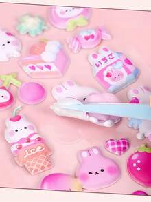 4/2 pièces Autocollants moelleux et mignons en forme de -. Autocollants pressables antistress avec design 3D d'animaux créatifs. Convient pour décorer les ordinateurs portables, les bouteilles d'eau, les agendas, etc. Cadeau parfait pour les amis, les anniversaires, les fêtes (couleurs et designs aléatoires)