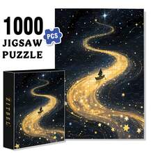 ZITBEL A Sky Full Of Stars 500pcs/1000pcs Jigsaw Puzzle, Scratch-Resistant, Interactive Family Game & Brain-Boosting DIY Decor, Perfect For Halloween, Christmas & New Year Gifts, Family Puzzle Game - 1000 chiếc - Xem 1